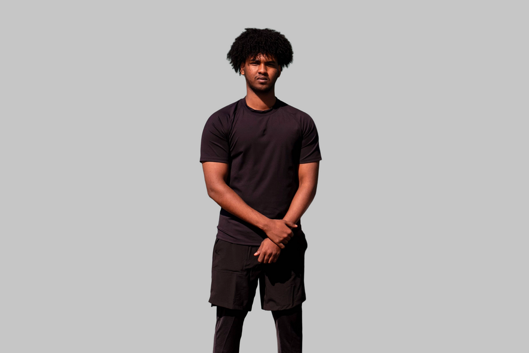 Men's Hybrid Tee in Black