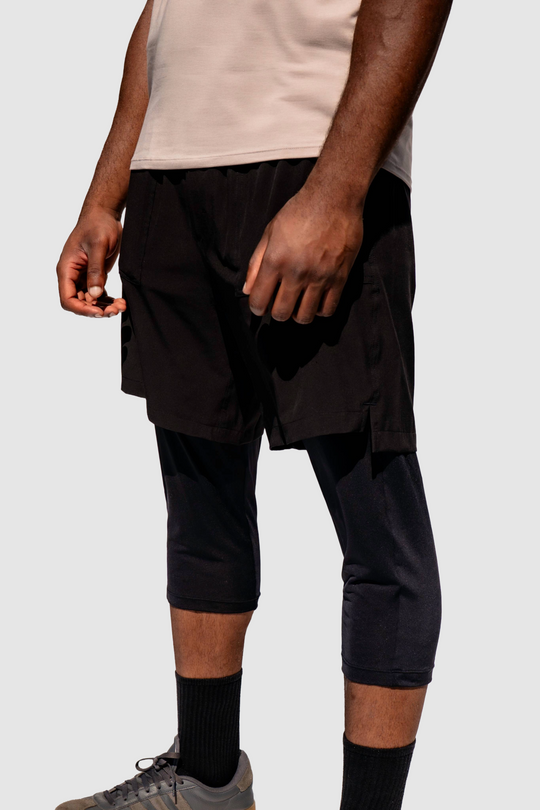 Men's Hybrid Shorts in Black