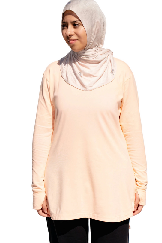 Women's Aire Bamboo Top in Coral Blossom